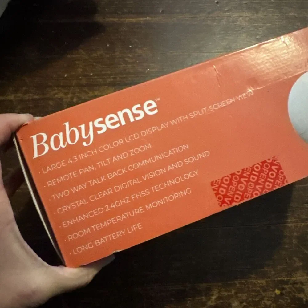 Babysense Baby Monitor with 2 Cameras and Audio 4.3